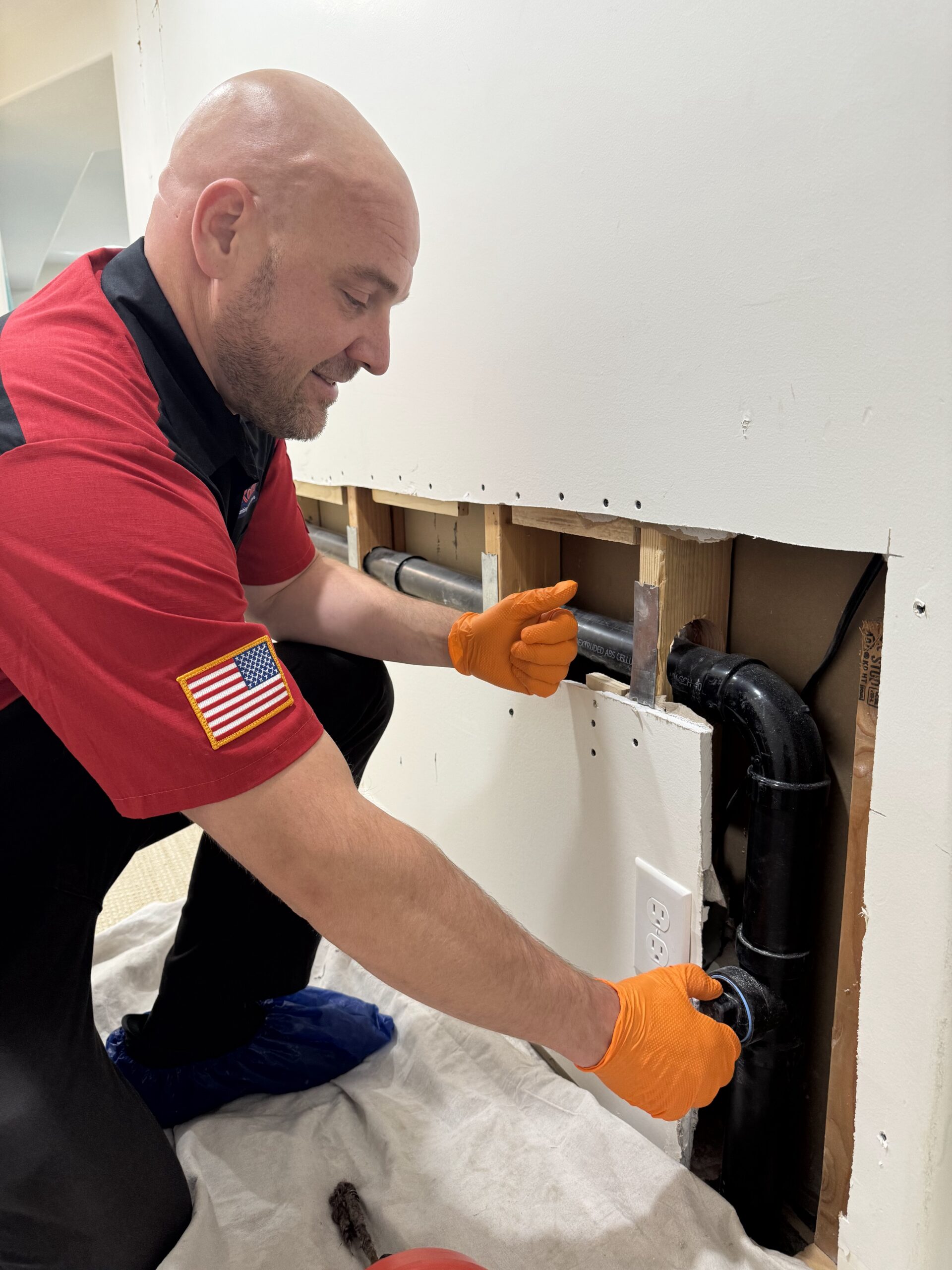 Utah Rooter technician performing underground plumbing and sewer line service